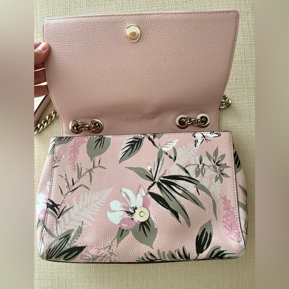 Kate Spade New York Genuine Leather Purse with Floral and Butterfly Print - Picture 4 of 8